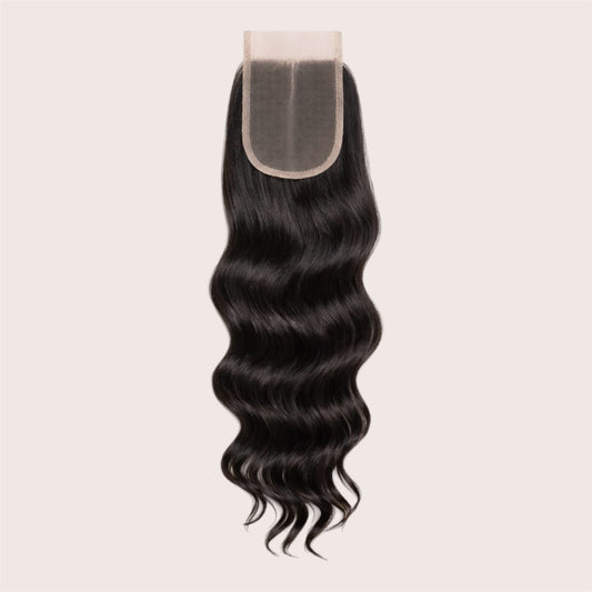 Raw Indian wavy/curly HD Closure